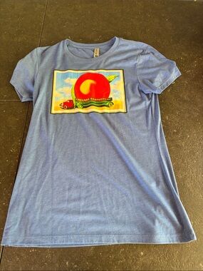 Tee Public Next Level Apparel Light Blue Graphic Tee Allman Brothers Band